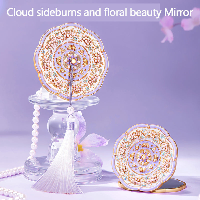 Cloud sideburns and floral beauty Mirror