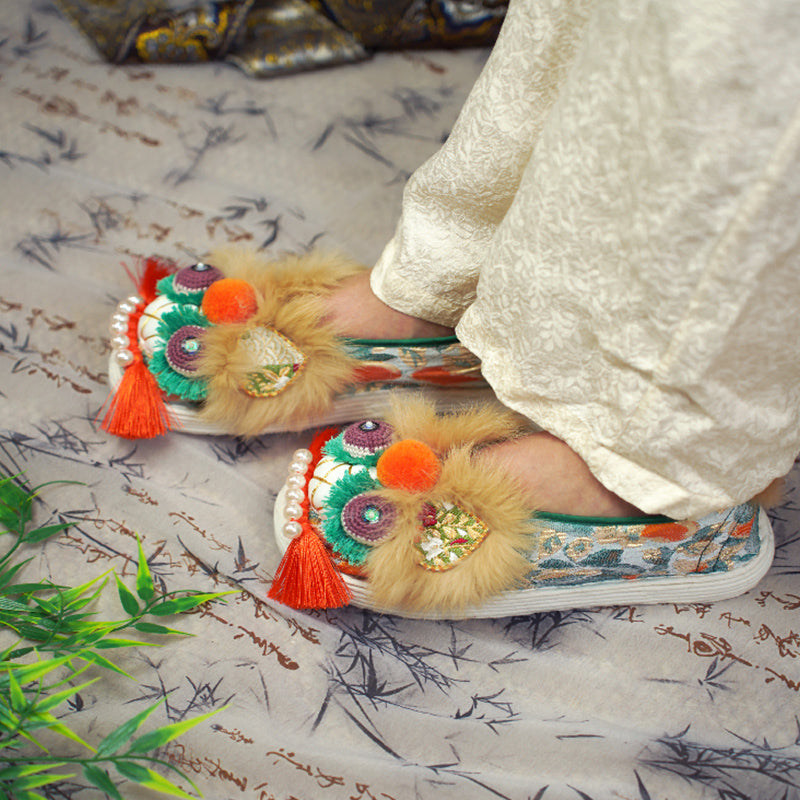 Coffee Orange Tiger Shoes