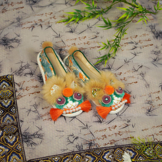 Coffee Orange Tiger Shoes