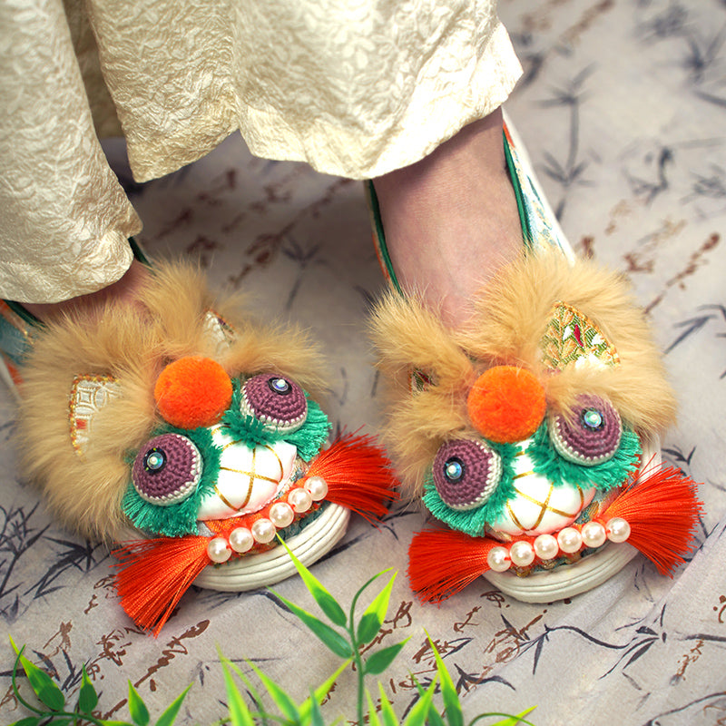 Coffee Orange Tiger Shoes