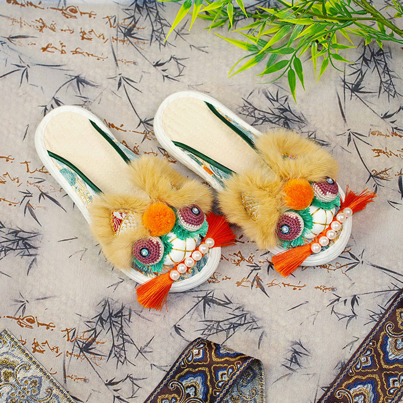 Coffee Orange Tiger Shoes