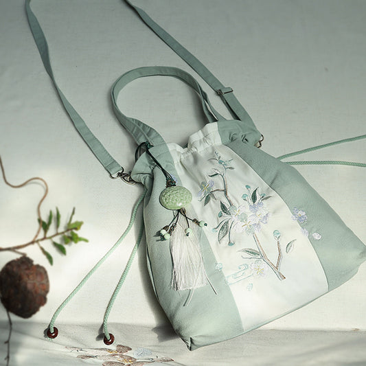 Color blocked lotus bagⅢ