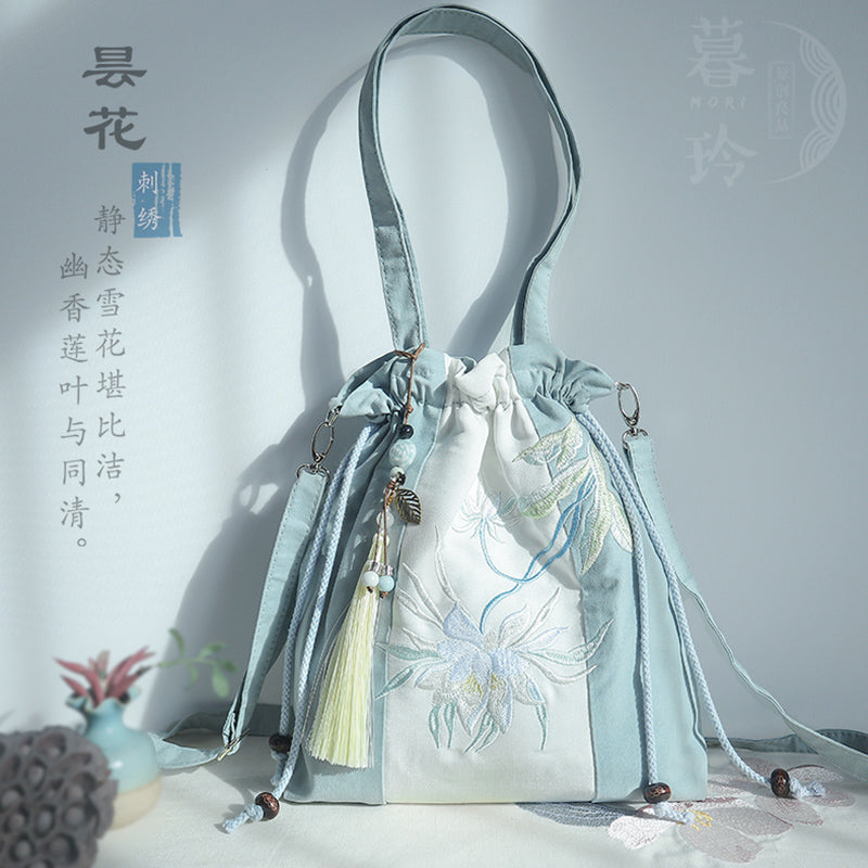 Color blocked lotus bagⅢ