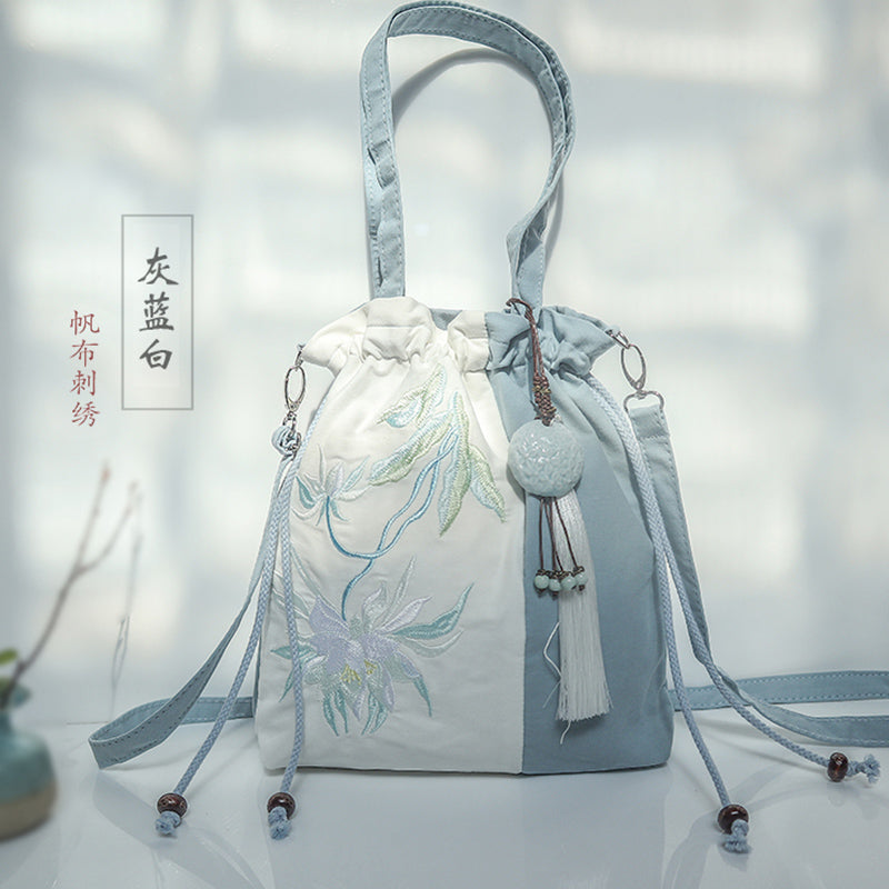 Color blocked lotus bagⅡ