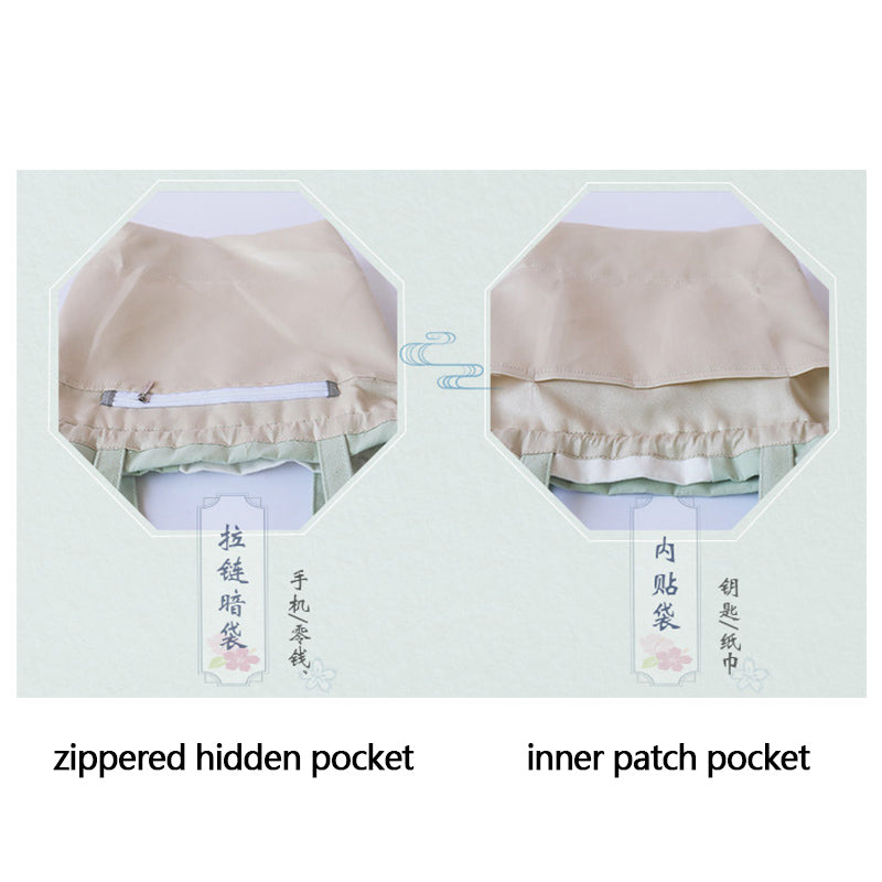 Color blocked lotus bagⅡ