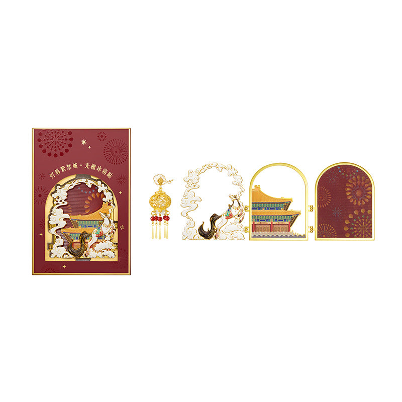 Colored lights Fridge Magnet