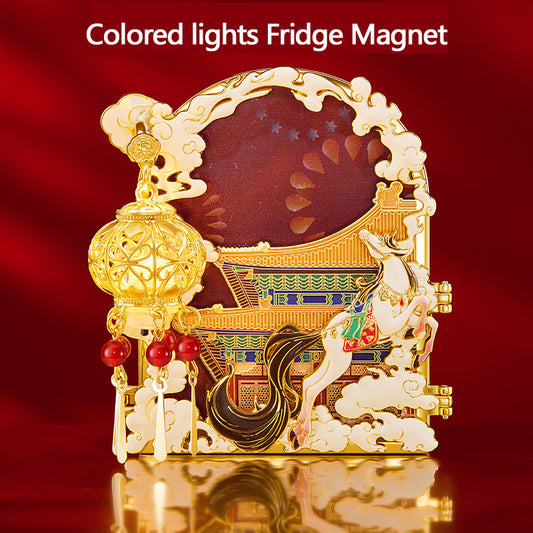 Colored lights Fridge Magnet