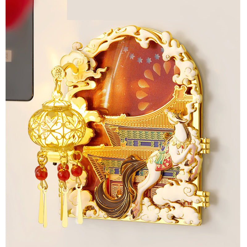 Colored lights Fridge Magnet