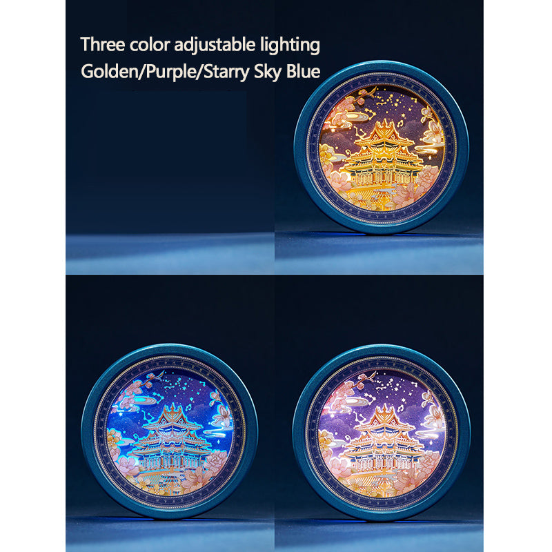 Corner Tower Paper Carving Fridge Magnet