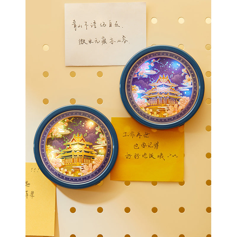 Corner Tower Paper Carving Fridge Magnet