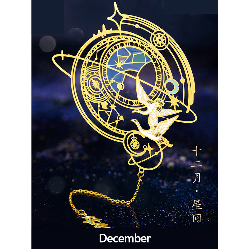 Twelve month bookmark
