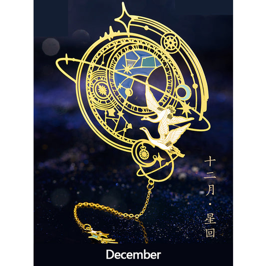 Twelve month bookmark