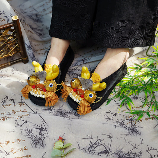 Dragon head tiger shoes