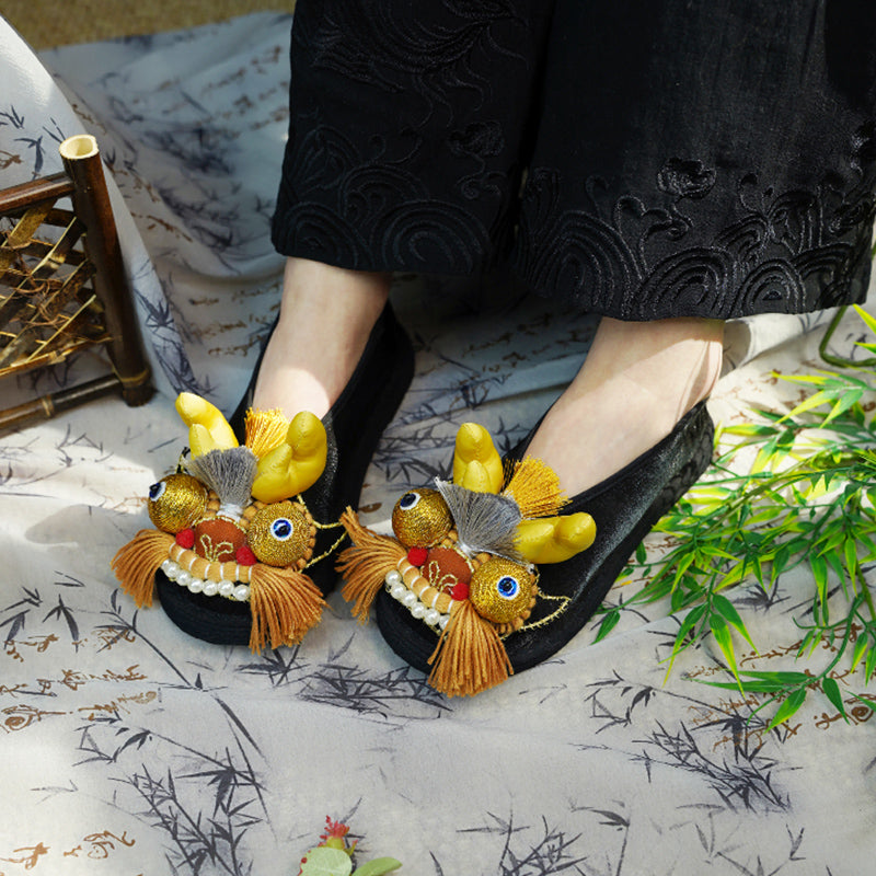 Dragon head tiger shoes