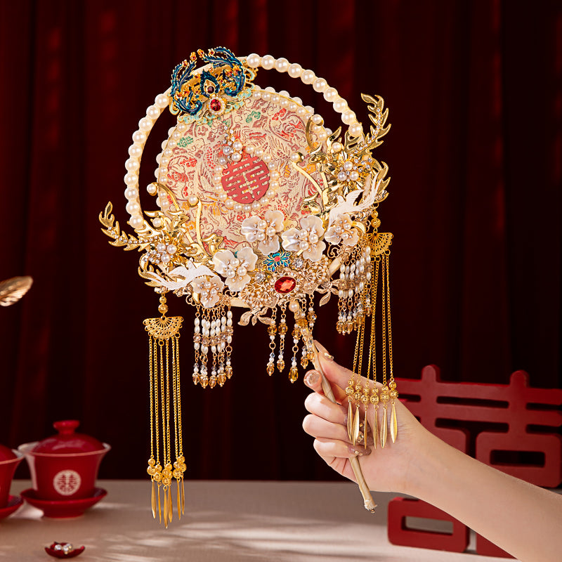 Everlasting love wedding fan