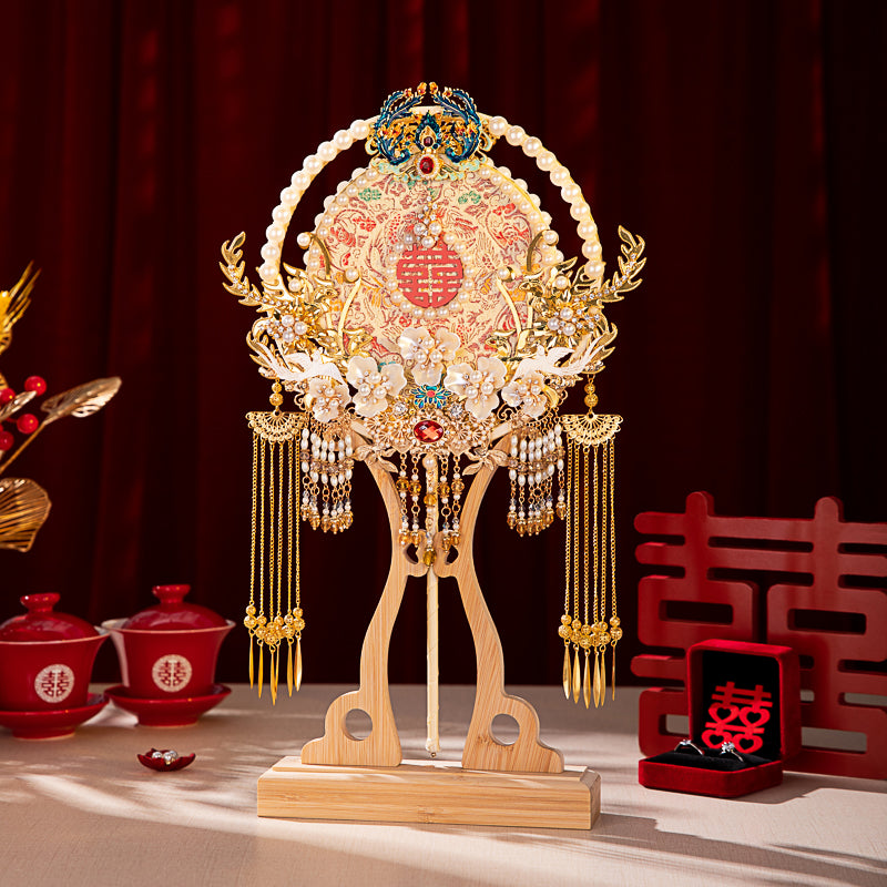 Everlasting love wedding fan