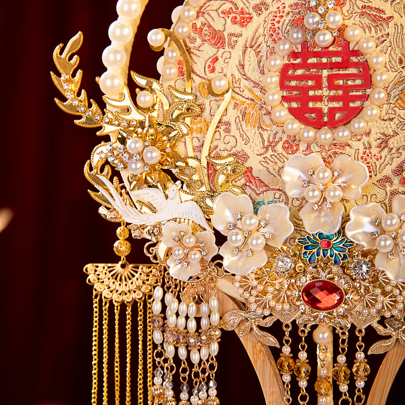 Everlasting love wedding fan