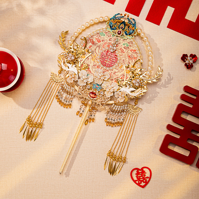 Everlasting love wedding fan