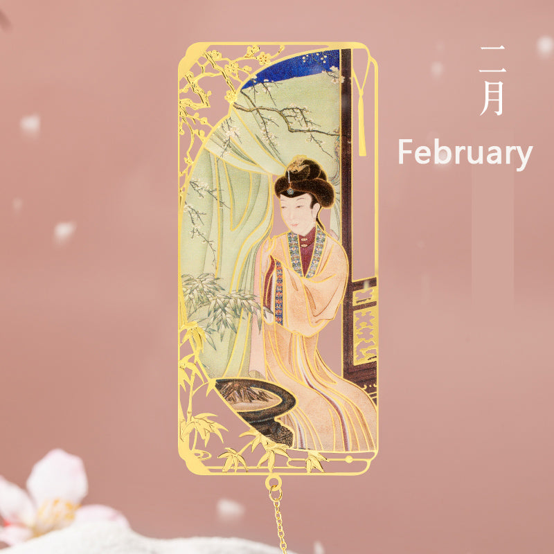 Twelve Beauties Bookmark