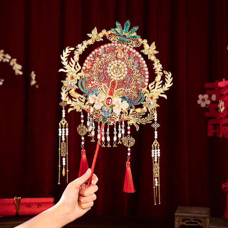 Floating Dust Midnight wedding fan