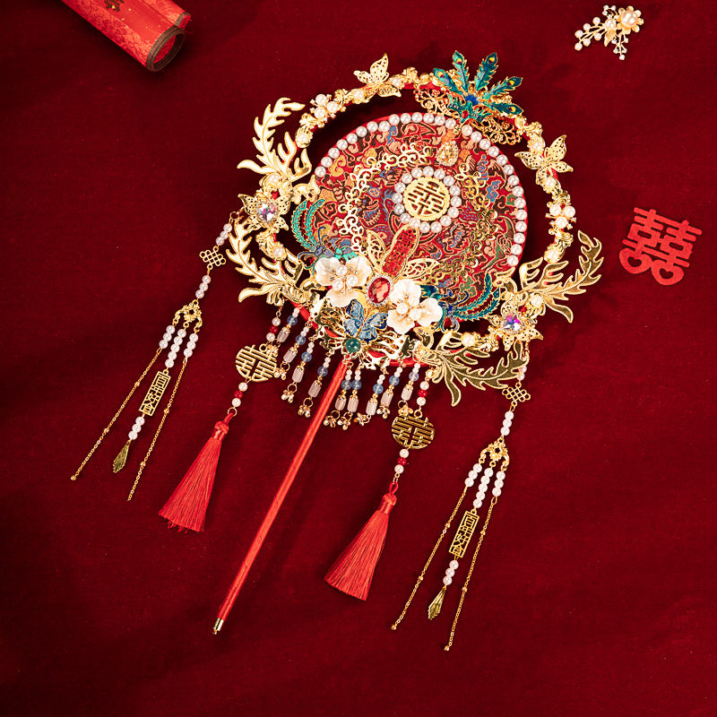 Floating Dust Midnight wedding fan