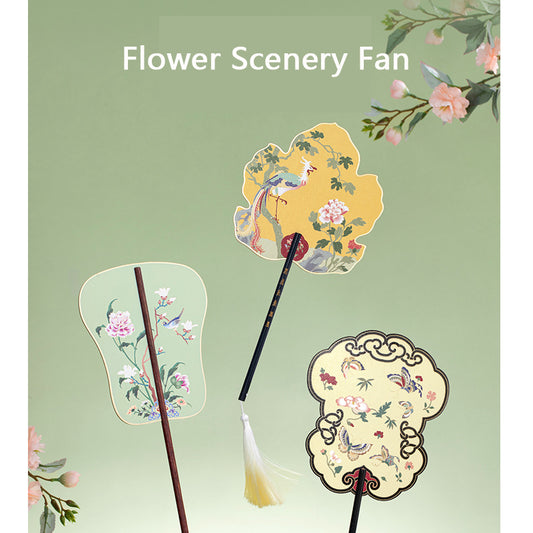 Flower Scenery Fan