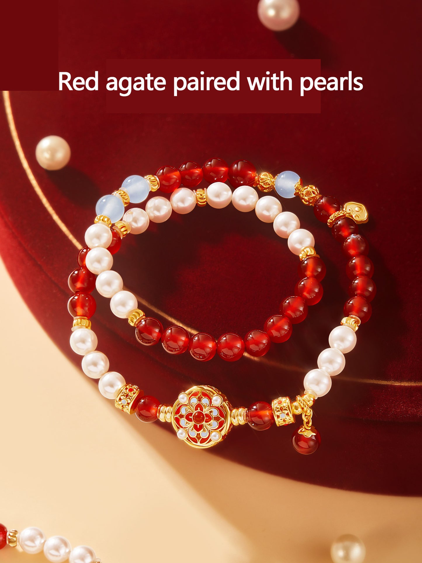 Flower Bracelet Double circle