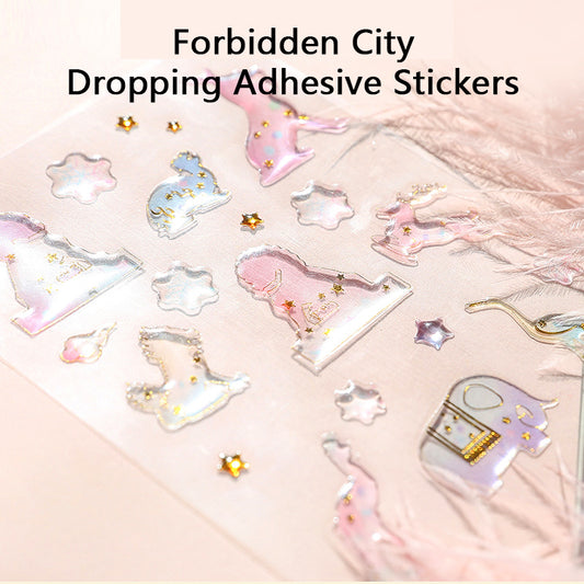 Forbidden City Dropping Adhesive Stickers