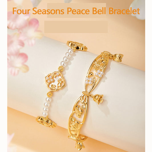 Four Seasons Peace Bell Bracelet
