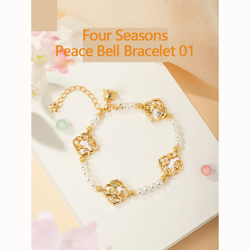 Four Seasons Peace Bell Bracelet