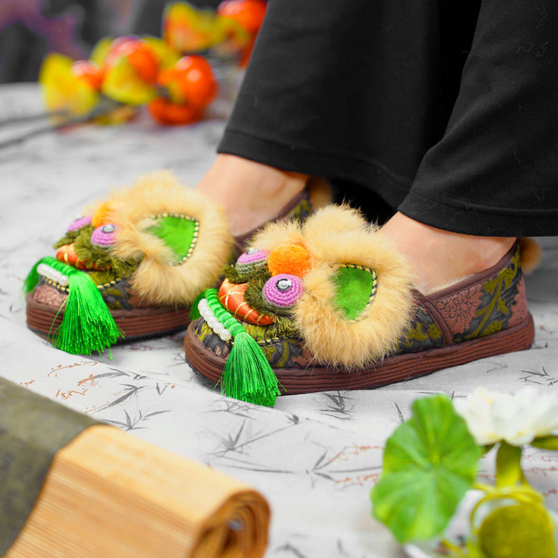 Fruit green tiger shoes