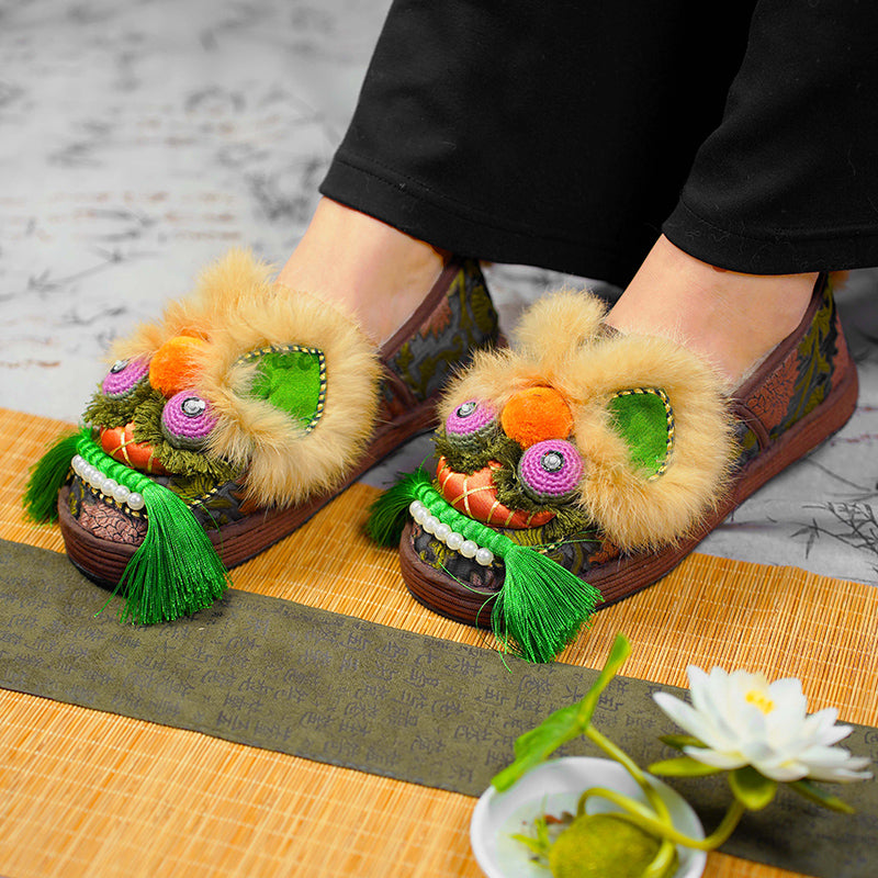 Fruit green tiger shoes