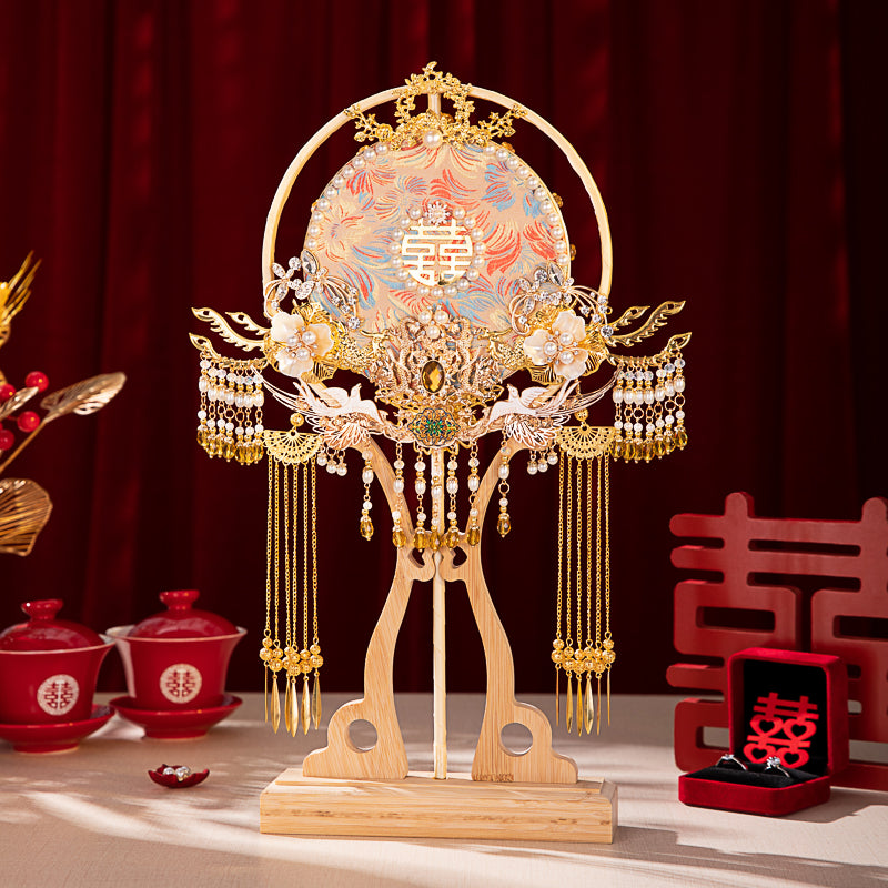 Full of love wedding fan