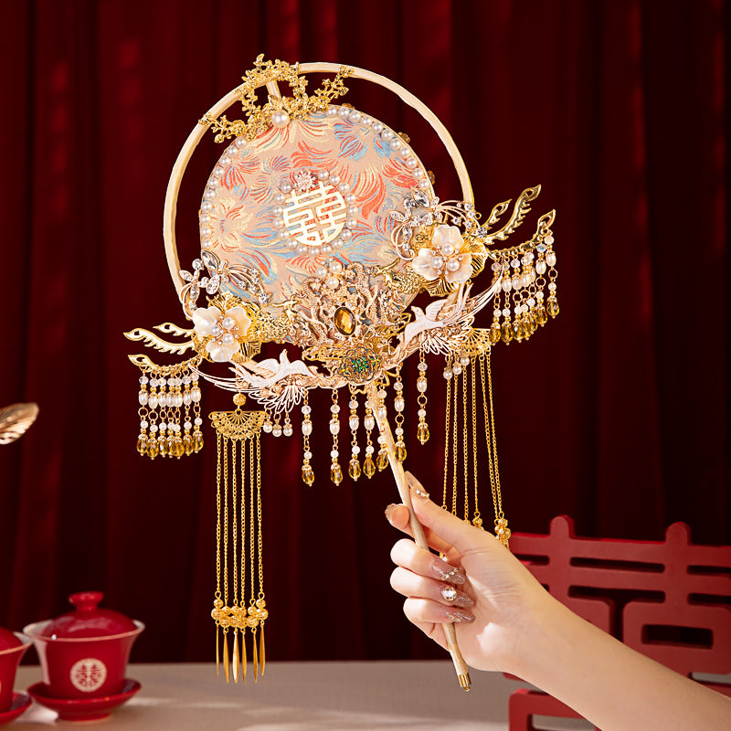 Full of love wedding fan
