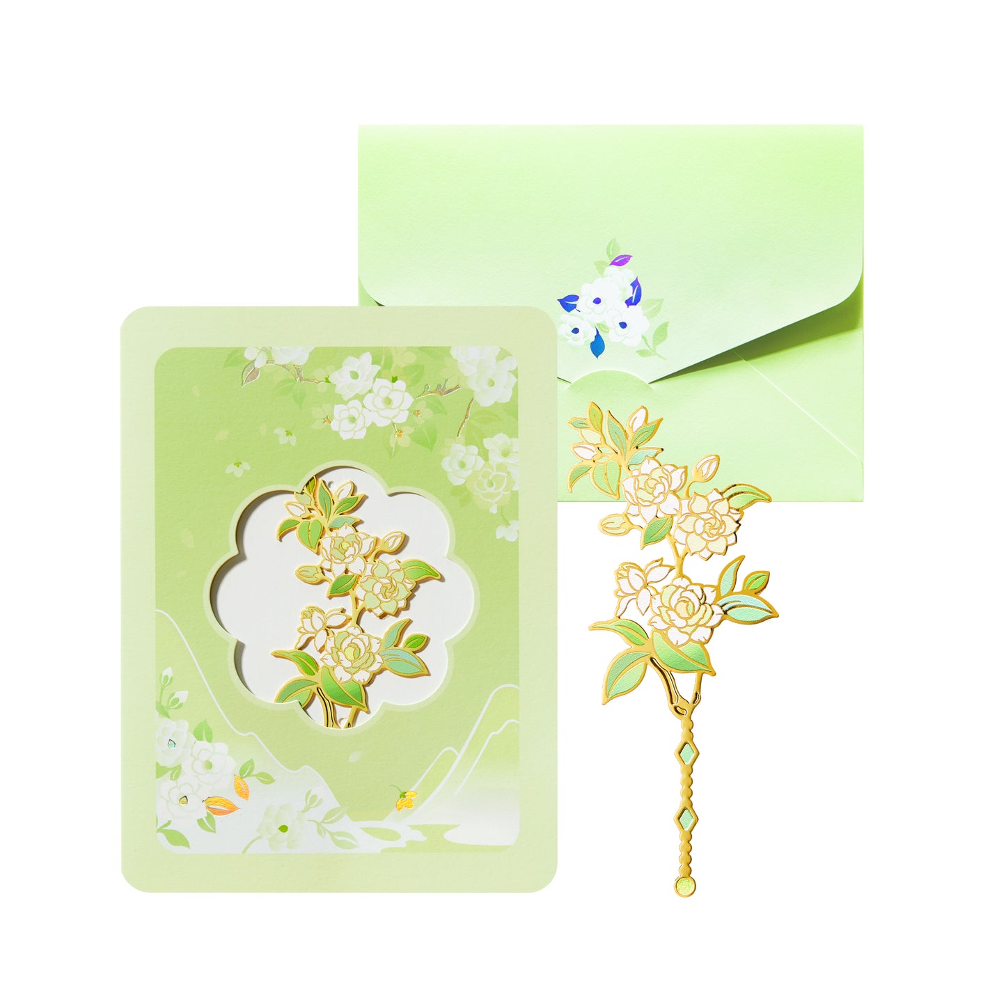 Flower language greeting card