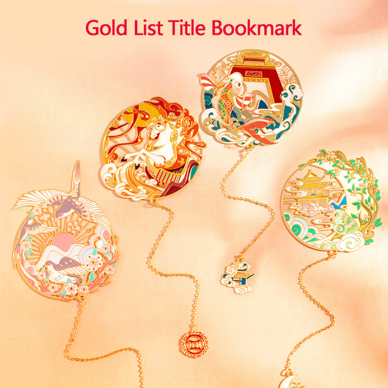 Gold List Title Bookmark