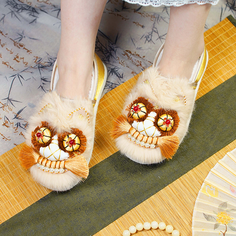 Golden Coffee Tiger Shoes