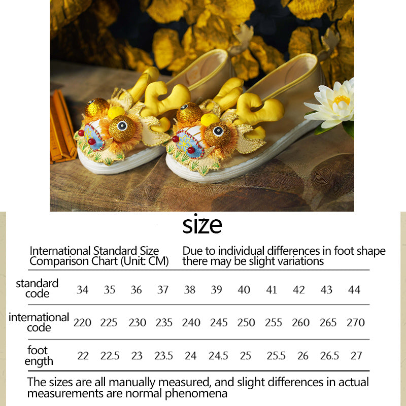 Golden Dragon Tiger Shoes
