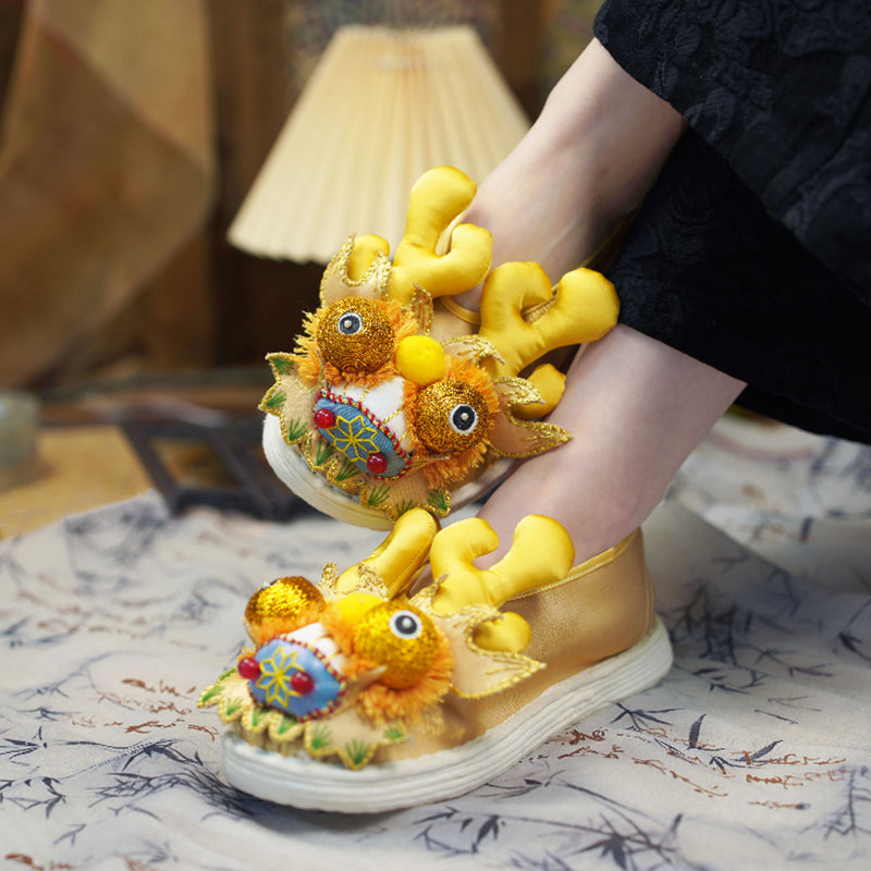 Golden Dragon Tiger Shoes