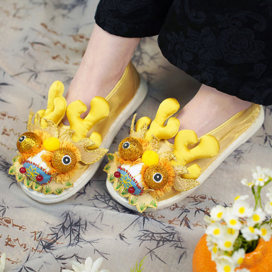 Golden Dragon Tiger Shoes