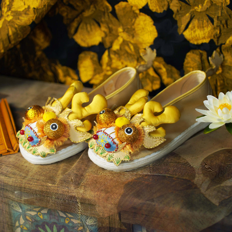 Golden Dragon Tiger Shoes