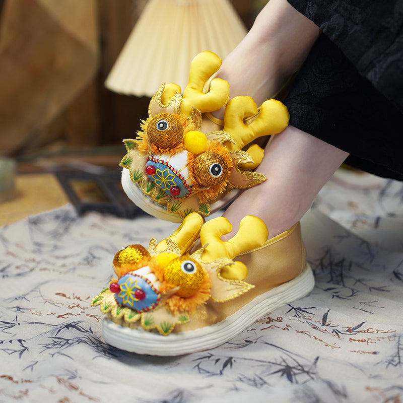 Golden Dragon Tiger Shoes