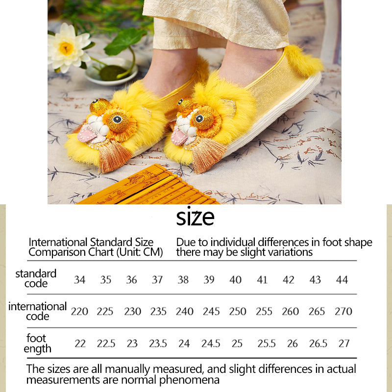 Golden tongue tiger shoes