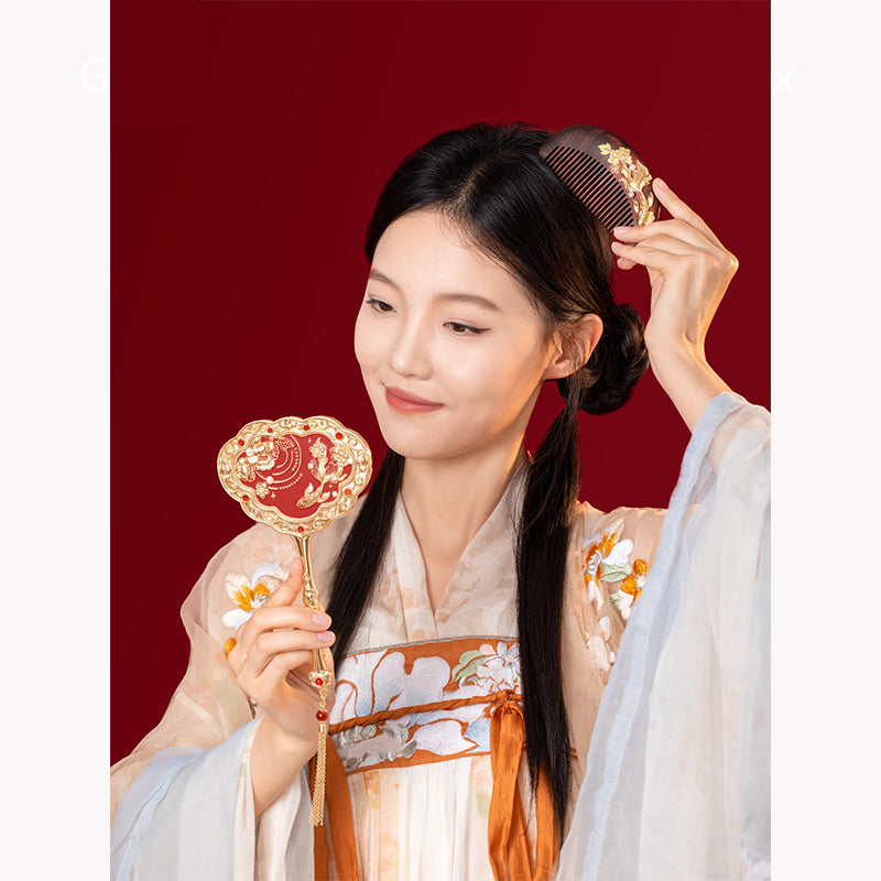 Good fortune Mirror Comb Gift Box