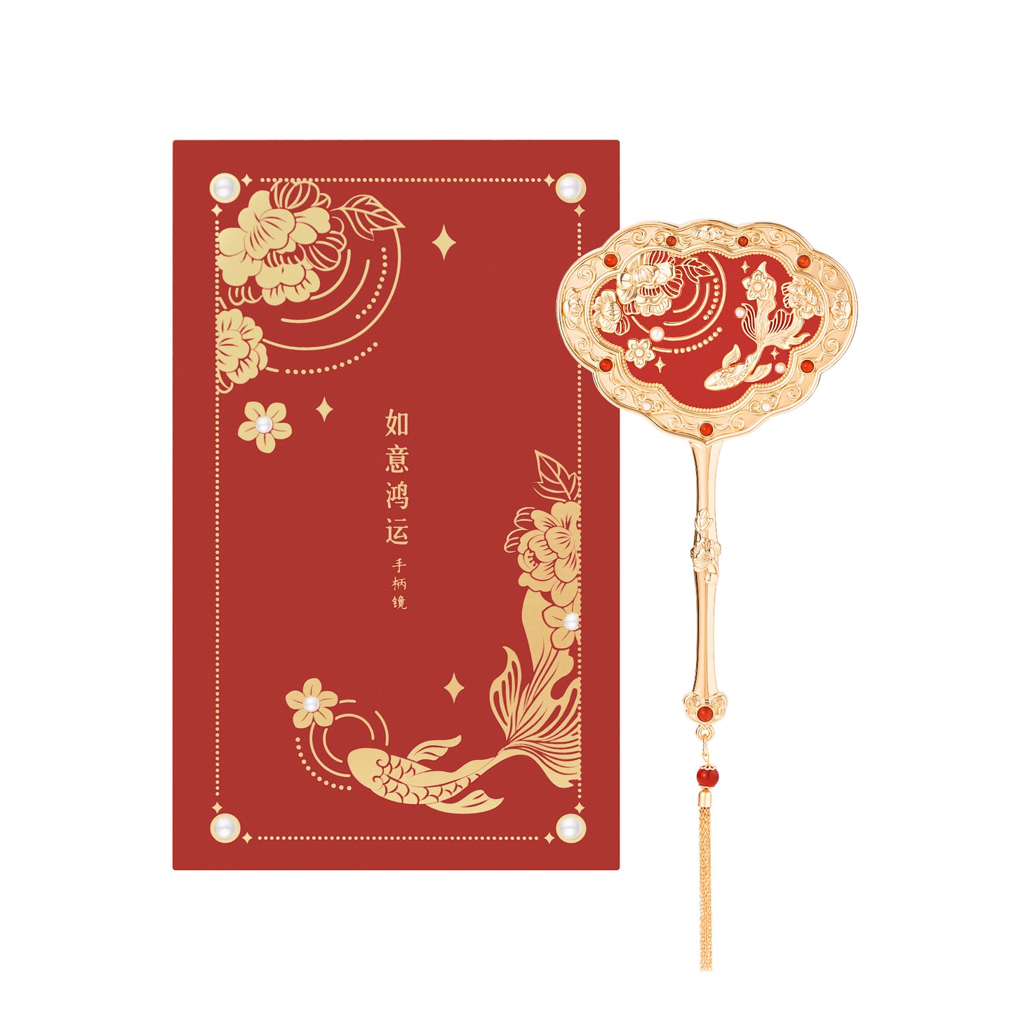 Good fortune Mirror Comb Gift Box