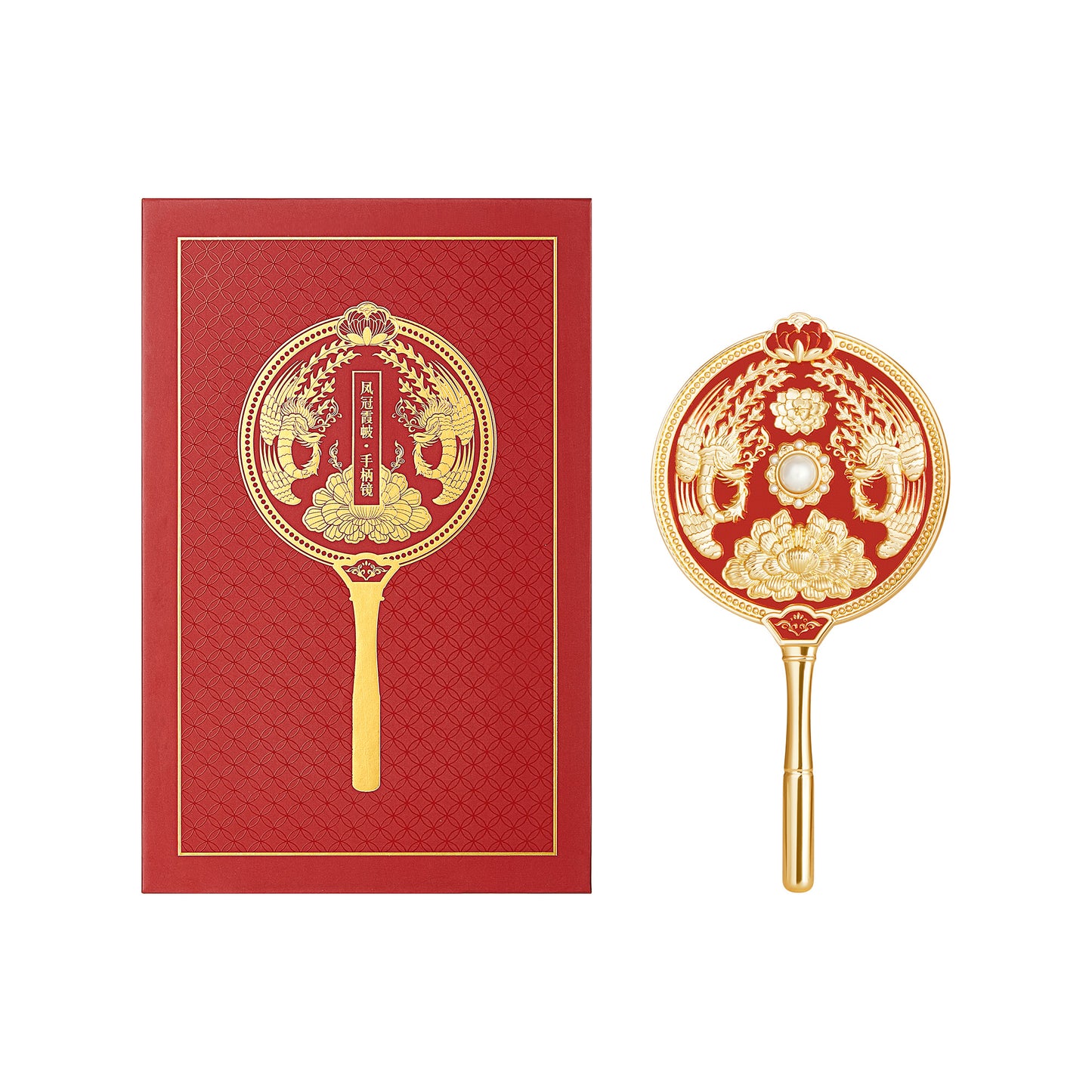 Phoenix Crown Mirror Comb Set