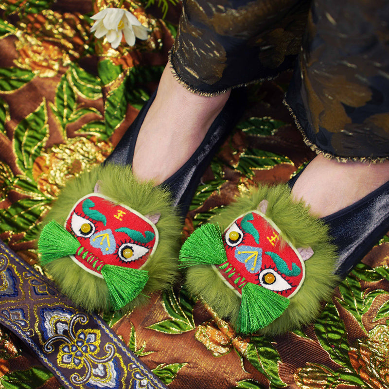 Heavy Industry Embroidered Tiger Shoes