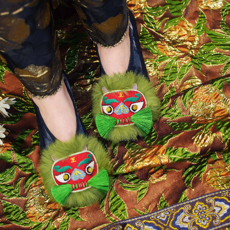 Heavy Industry Embroidered Tiger Shoes