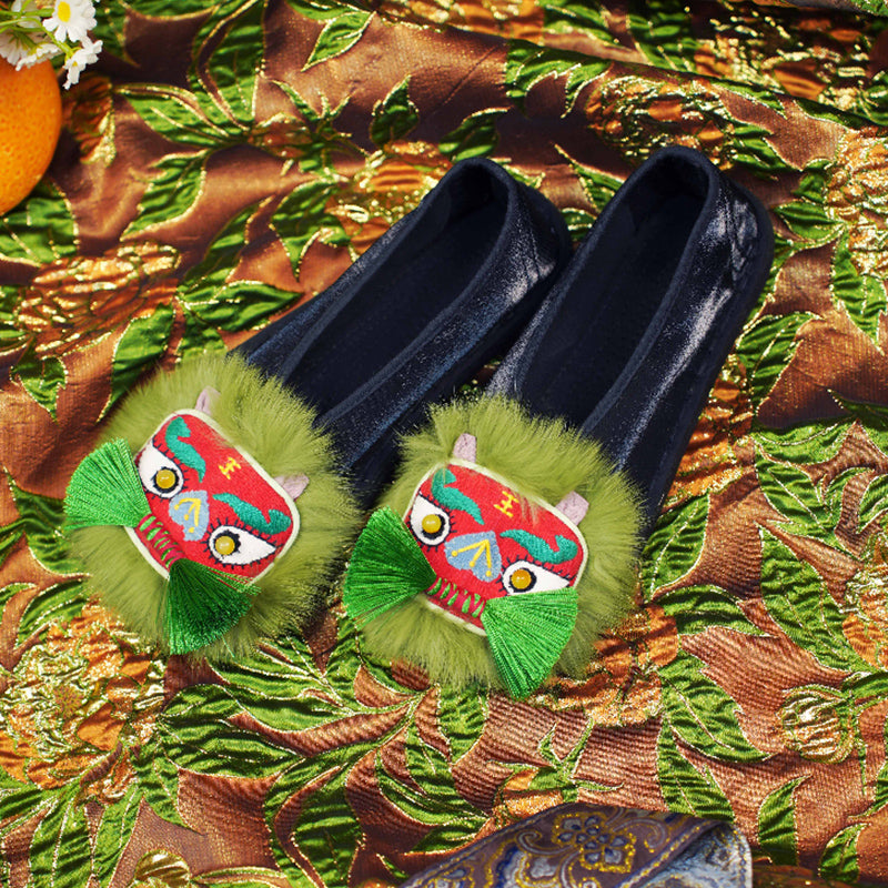 Heavy Industry Embroidered Tiger Shoes