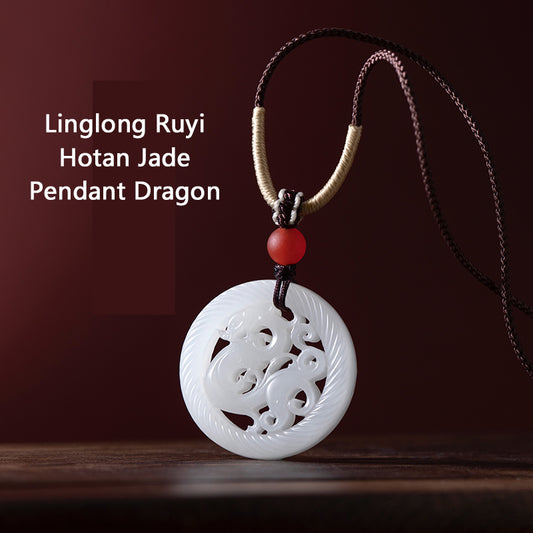 Hotan Jade Pendant Dragon